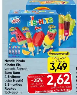 Spar Nestlé Pirulo Kinder Eis Angebot