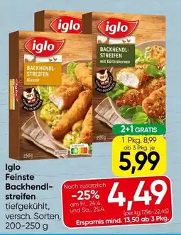 Spar iglo Feinste Backhendl- streifen Angebot