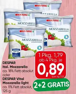 Spar Despar ital. mozzarella Angebot