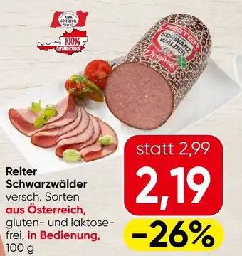 Spar Reiter schwarzwälder Angebot