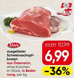 Spar Ausgelöster schweinsschopf- braten Angebot