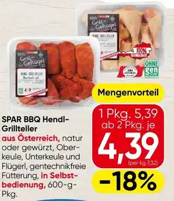 Spar Spar bbq hendl- grillteller Angebot