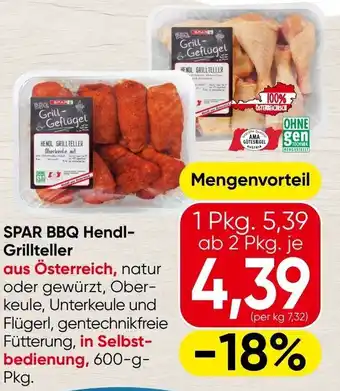Spar Spar bbq hendl- grillteller Angebot