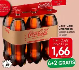 Spar Coca-cola limonaden Angebot