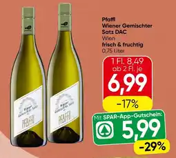 Spar Pfaffl wiener gemischter satz dac wien frisch & fruchtig Angebot