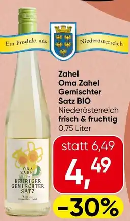 Spar Zahel oma zahel gemischter satz bio Angebot