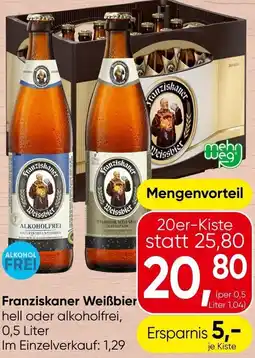 Spar Franziskaner Weißbier Angebot