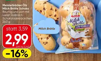Spar Meisterbäcker ölz milch brötle schoko Angebot
