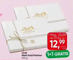 Spar Lindt weiß gold pralinen Angebot