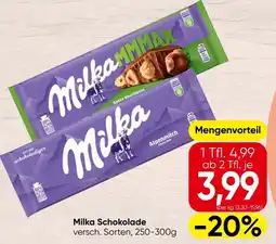 Spar Milka schokolade Angebot