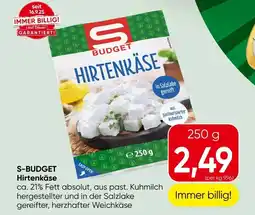 Spar S-BUDGET Hirtenkäse Angebot