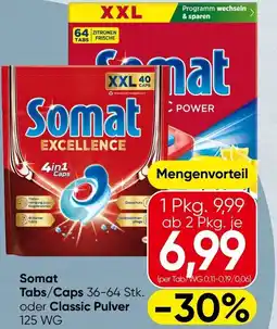 Spar Somat tabs/caps oder classic pulver Angebot