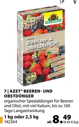 Dehner Azet beeren- und obstdünger Angebot