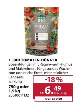 Dehner Bio tomaten dünger Angebot