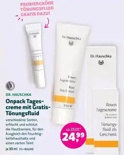 Denn's Biomarkt Onpack tages- creme mit gratis- tönungsfluid Angebot