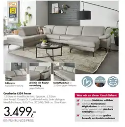 Polstermöbel Fischer Couchecke LS24 Freser Angebot