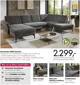 Polstermöbel Fischer Couchecke ls24 cassaro Angebot