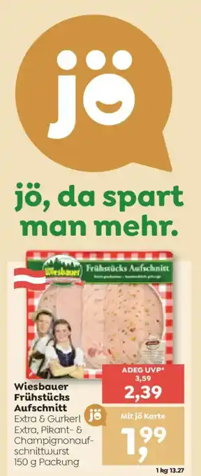 ADEG Wiesbauer Frühstücks Aufschnitt Angebot