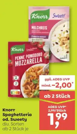 ADEG Knorr Spaghetteria od. Sweety Angebot