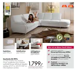 Polstermöbel Fischer Couchecke KS 4975 Angebot