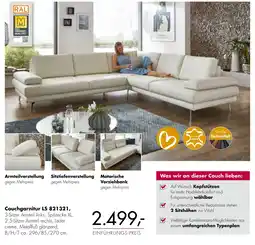 Polstermöbel Fischer Couchgarnitur LS 821321 Angebot