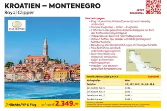 Kroatien - montenegro royal clipper