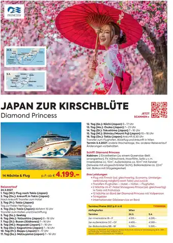 JAPAN ZUR KIRSCHBLÜTE Diamond Princess