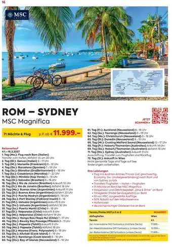 Rom - sydney msc magnifica