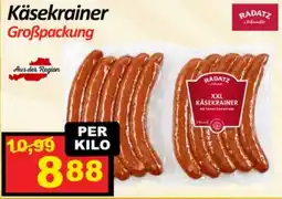 Wurstico Käsekrainer Groẞpackung Angebot