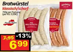 Wurstico Bratwürstel klassisch/scharf Angebot