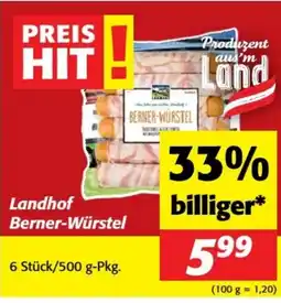 Nah&Frisch Landhof Berner-Würstel Angebot