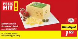 Nah&Frisch Kärntnermilch Drautaler classic oder geräuchter Angebot