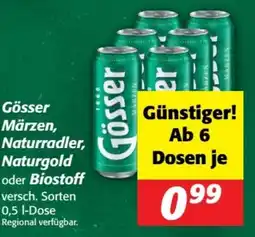 Nah&Frisch Gösser Märzen, Naturradler, Naturgold oder Biostoff Angebot