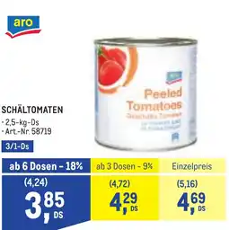 Metro Schältomaten Angebot