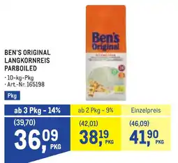 Metro Ben's original langkornreis parboiled Angebot
