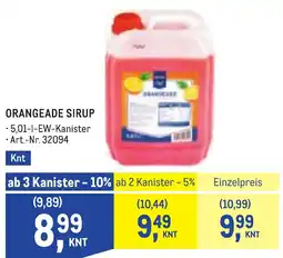 Metro Orangeade sirup Angebot