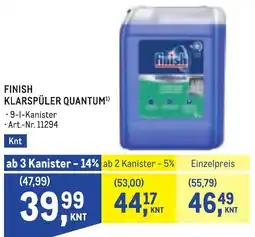 Metro Finish klarspüler quantum Angebot