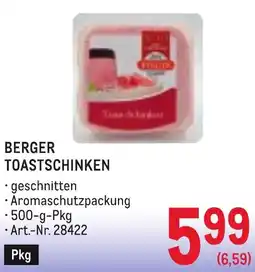Metro Berger toastschinken Angebot