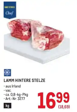 Metro Lamm hintere stelze Angebot