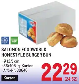 Metro Salomon foodworld homestyle burger bun Angebot