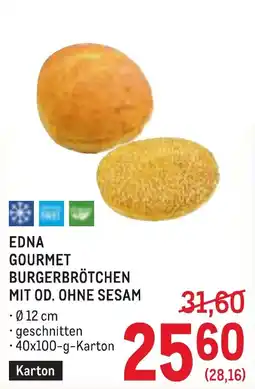 Metro Edna gourmet burgerbrötchen mit od. ohne sesam Angebot