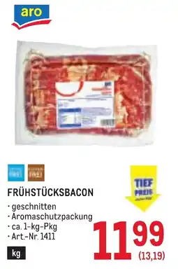 Metro Frühstücksbacon Angebot
