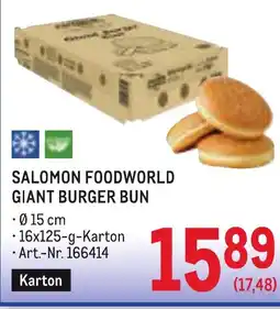 Metro Salomon foodworld giant burger bun Angebot