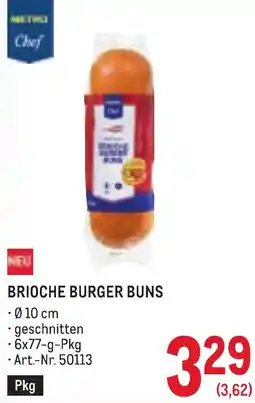 Metro Brioche burger buns Angebot