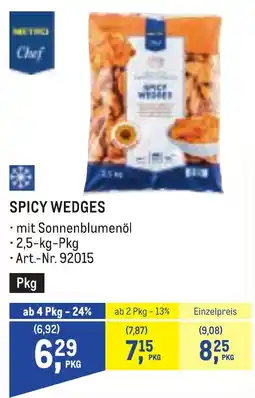Metro Spicy wedges Angebot