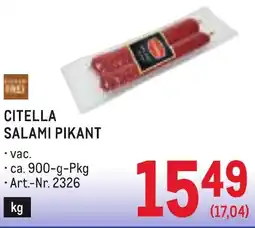 Metro Citella salami pikant Angebot