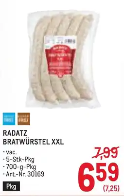 Metro Radatz bratwürstel xxl Angebot