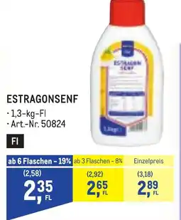 Metro Estragonsenf Angebot