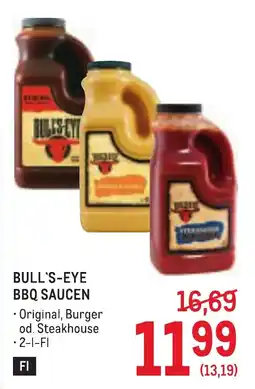 Metro Bull's-eye bbq saucen Angebot