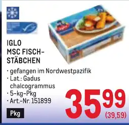 Metro Iglo msc fisch- stäbchen Angebot